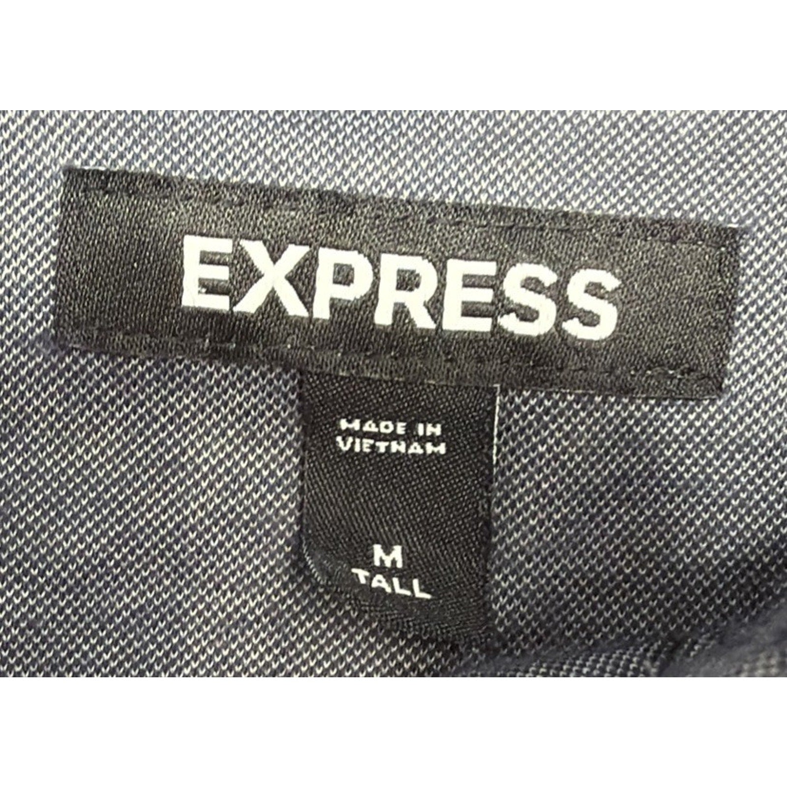Express Men’s SoHo Knit Striped Black Shirt Size Medium Tall