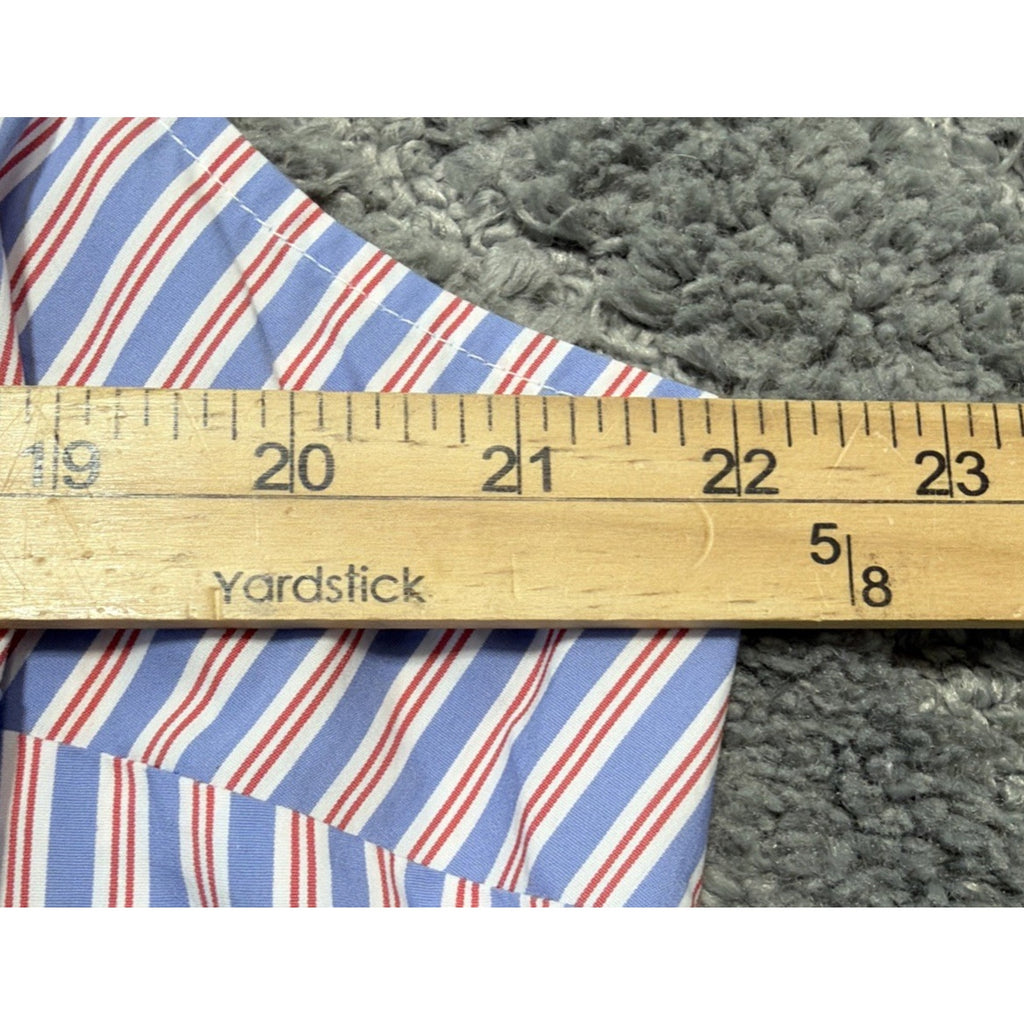 New Lane Bryant Multicolor Stripe Peplum Sleeveless Blouse Tank Top Size 18