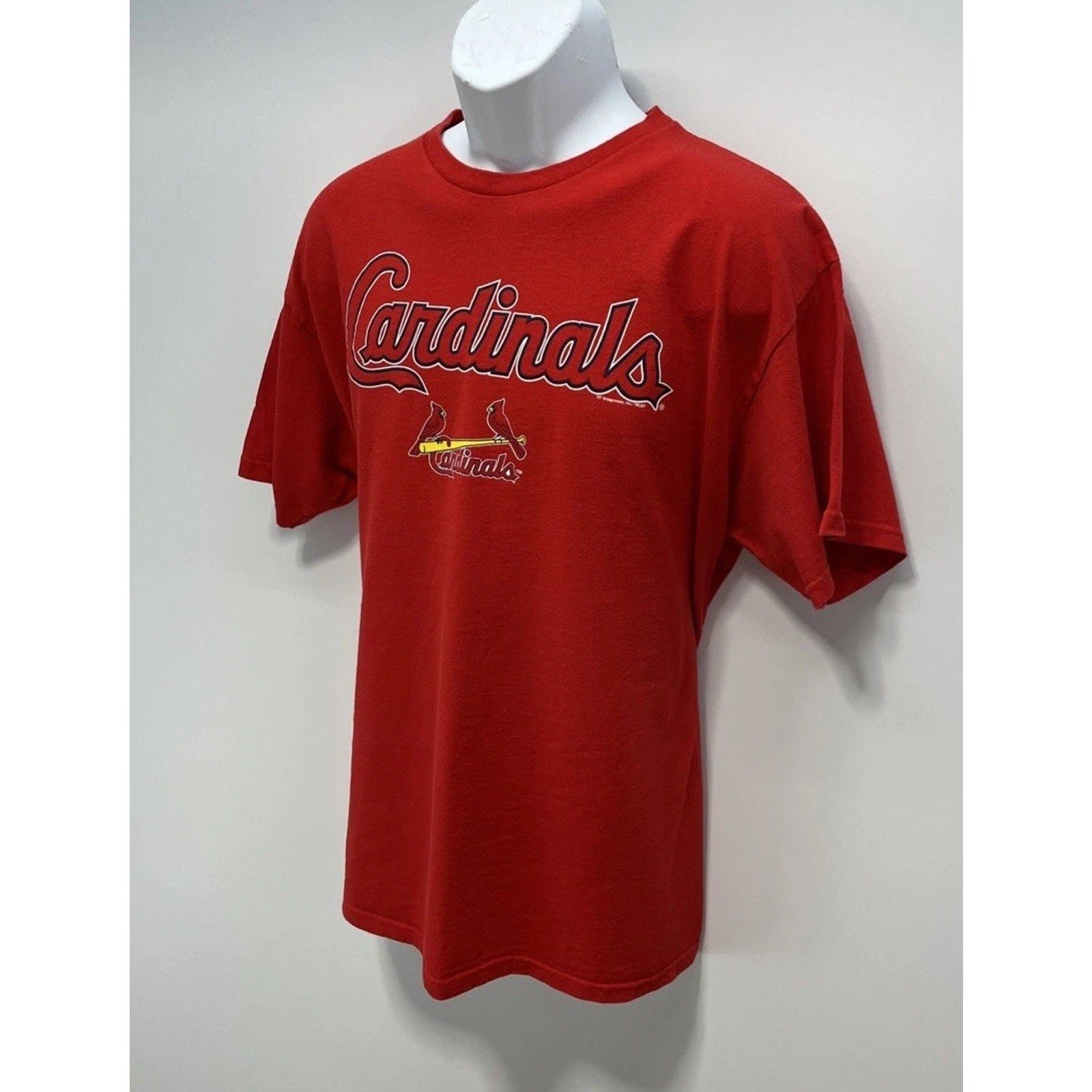 St Louis Cardinals Baseball Tee Shirt Mens XL Red Short Sleeve Crew MLB 2014