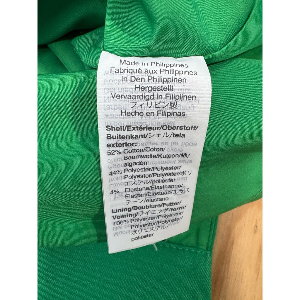 J. CREW Factory Cap Sleeve V Neck Green Dress Women’s Size 4