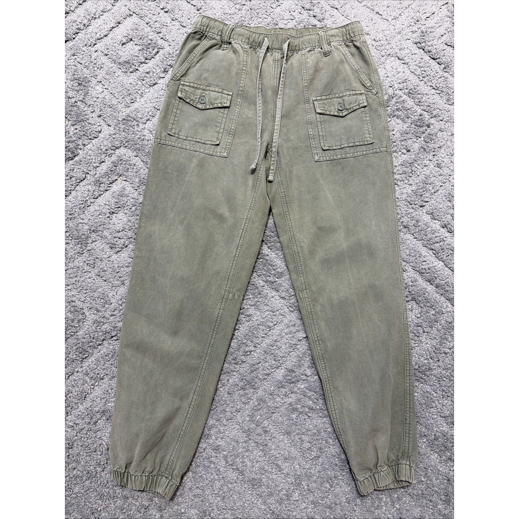 American Eagle Stretch Double Pocket Utility Jogger Green High Rise Casual Sz S