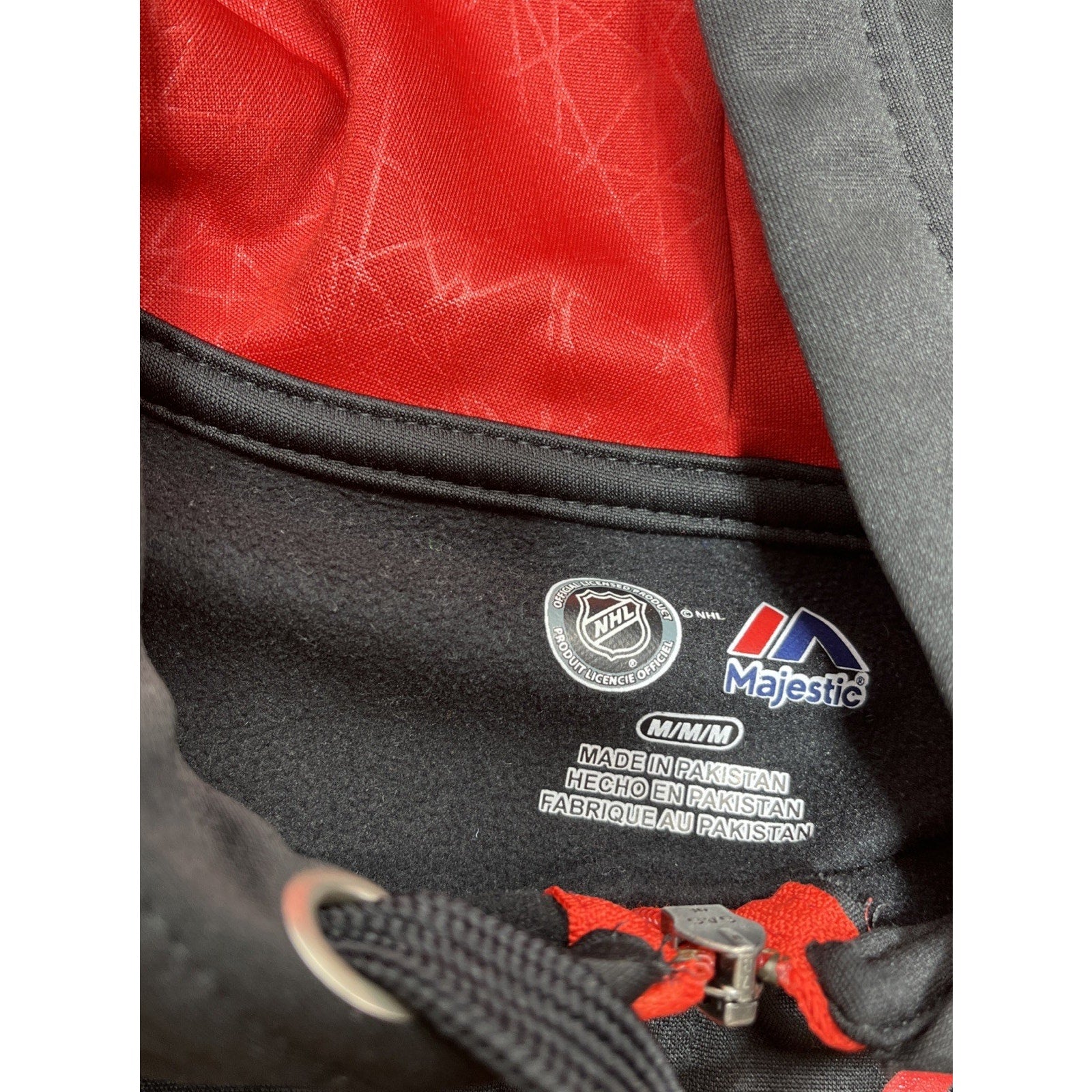 Majestic Chicago Blackhawks NHL Full Zip Jacket Black Size M