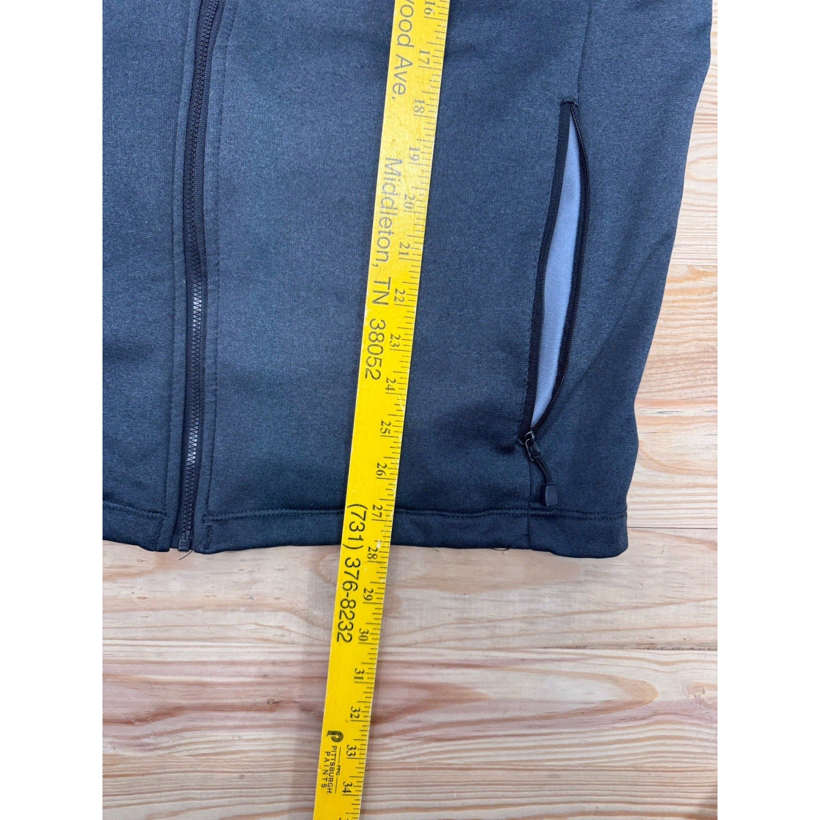 Reebok Mens Lightweight Jacket Black Large Zip Fleece Lined Jabezoo Industrial