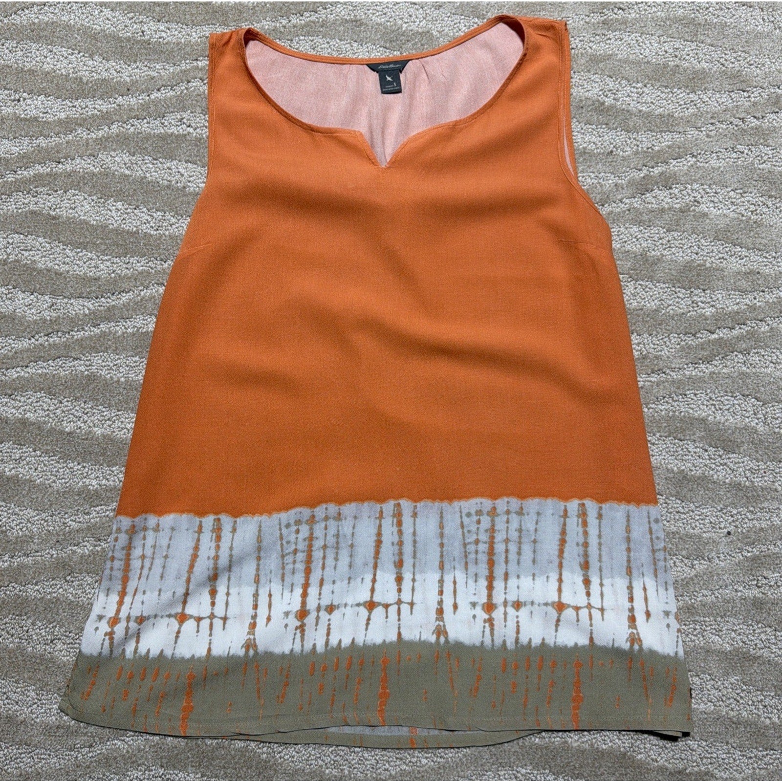Eddie Bauer Blouse Women’s S Tunic Top Shirt Sleeveless Outdoors Beach Casual