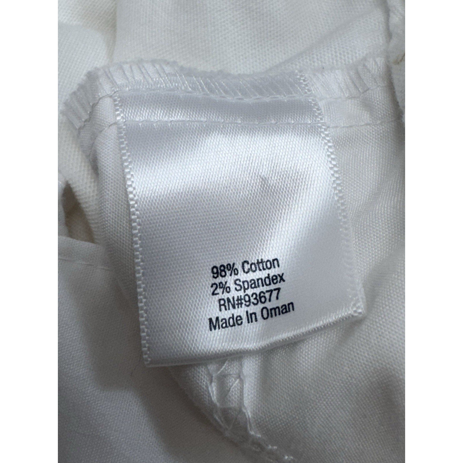 St. Johns Bay Mid Rise Capri Pants Womens 14/38 White Flat Front No Size Tag