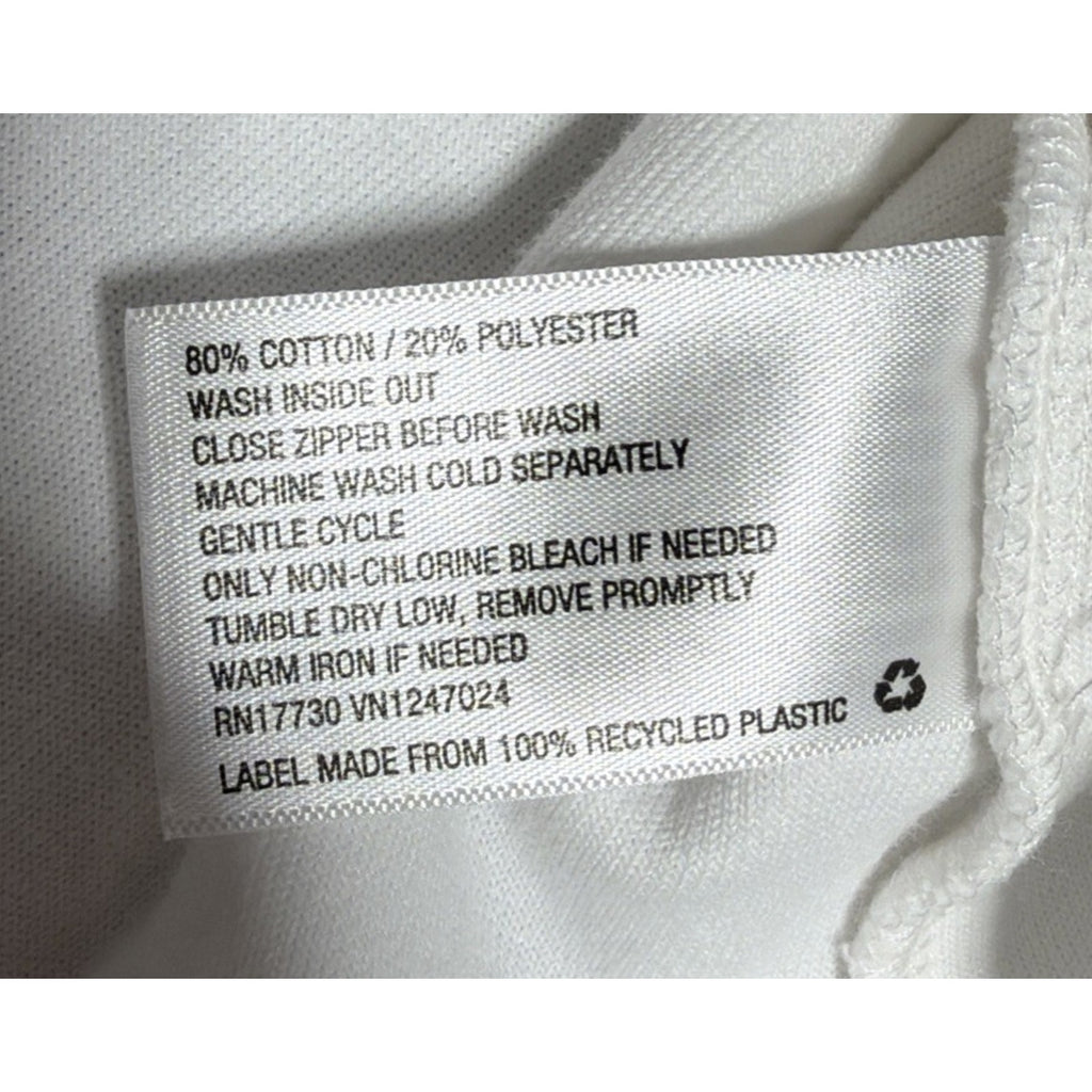 Stoney Clover Lane x Target Cropped Half Zip White terry Sweatshirt XS