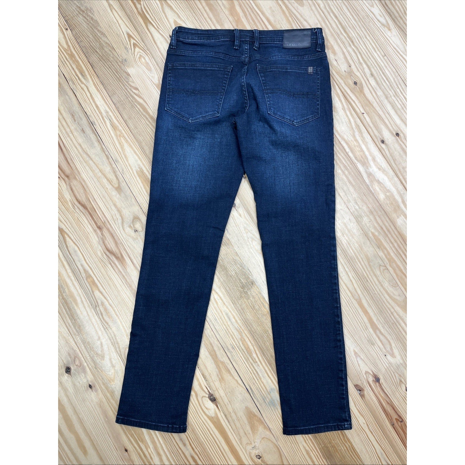 Buffalo David Bitton Jackson X Straight Stretch Blue Denim Jeans Mens Size 32x34