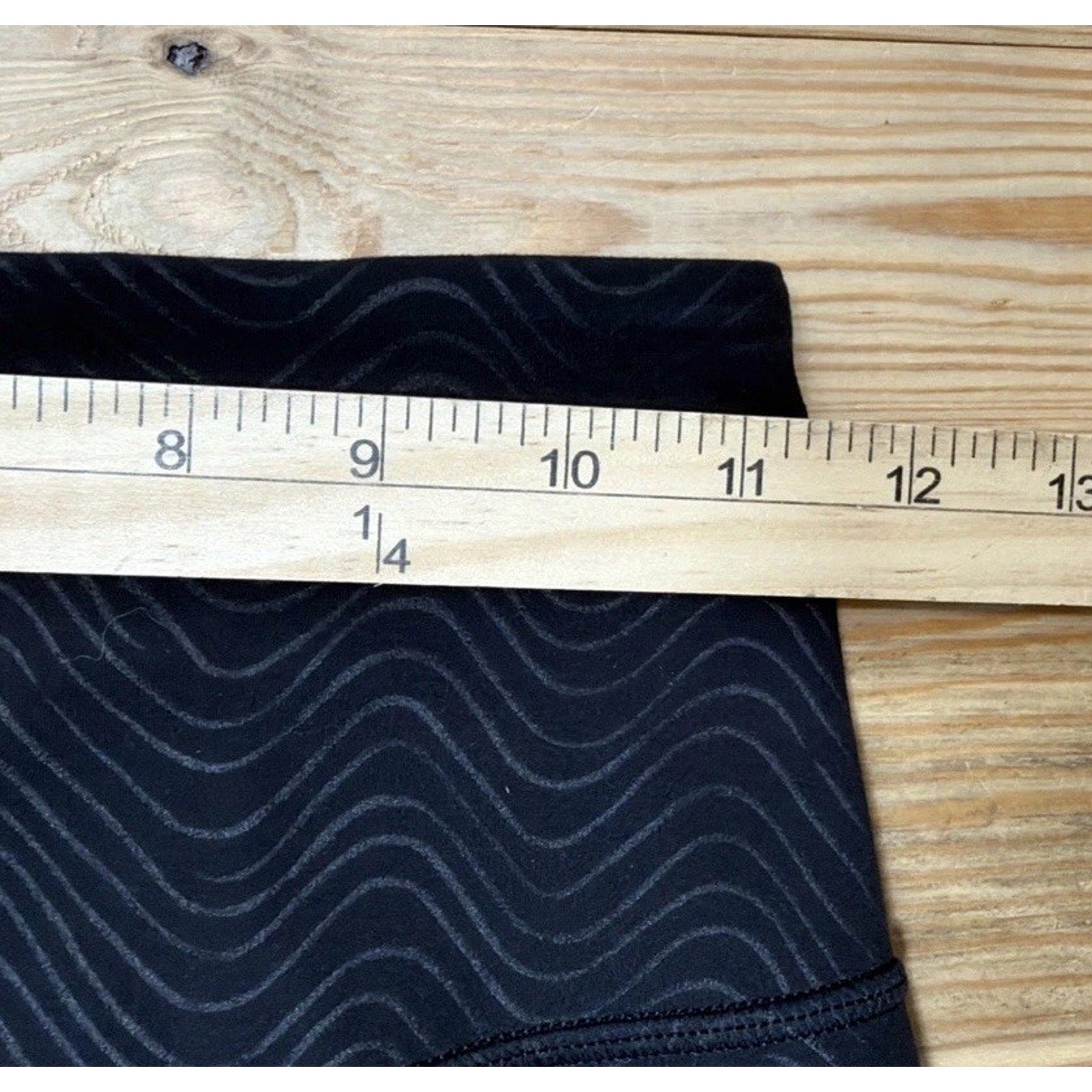 LULULEMON ALIGN HIGH RISE WIDE LEG PANTS 23” CHEVRON BLACK Sz 6