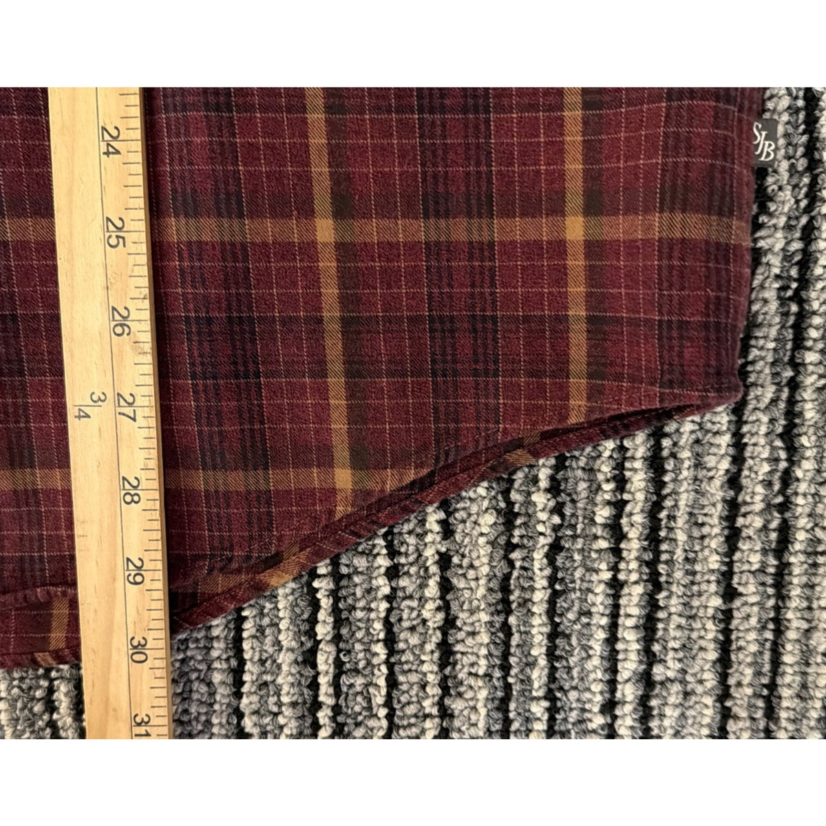 Vintage St Johns Bay Shirt Mens L Plaid Flannel Button Up Hong Kong 90s