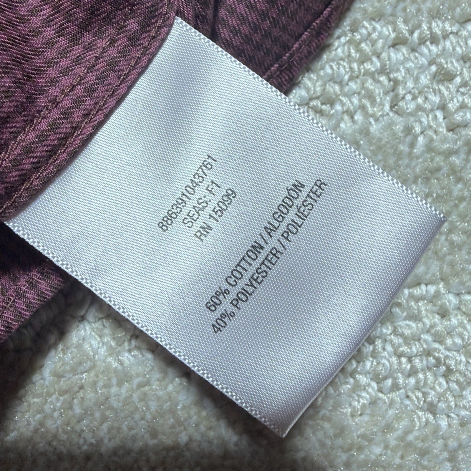 VTG Y2K Structure Gingham Dress Shirt | Mens L Collared Button Up