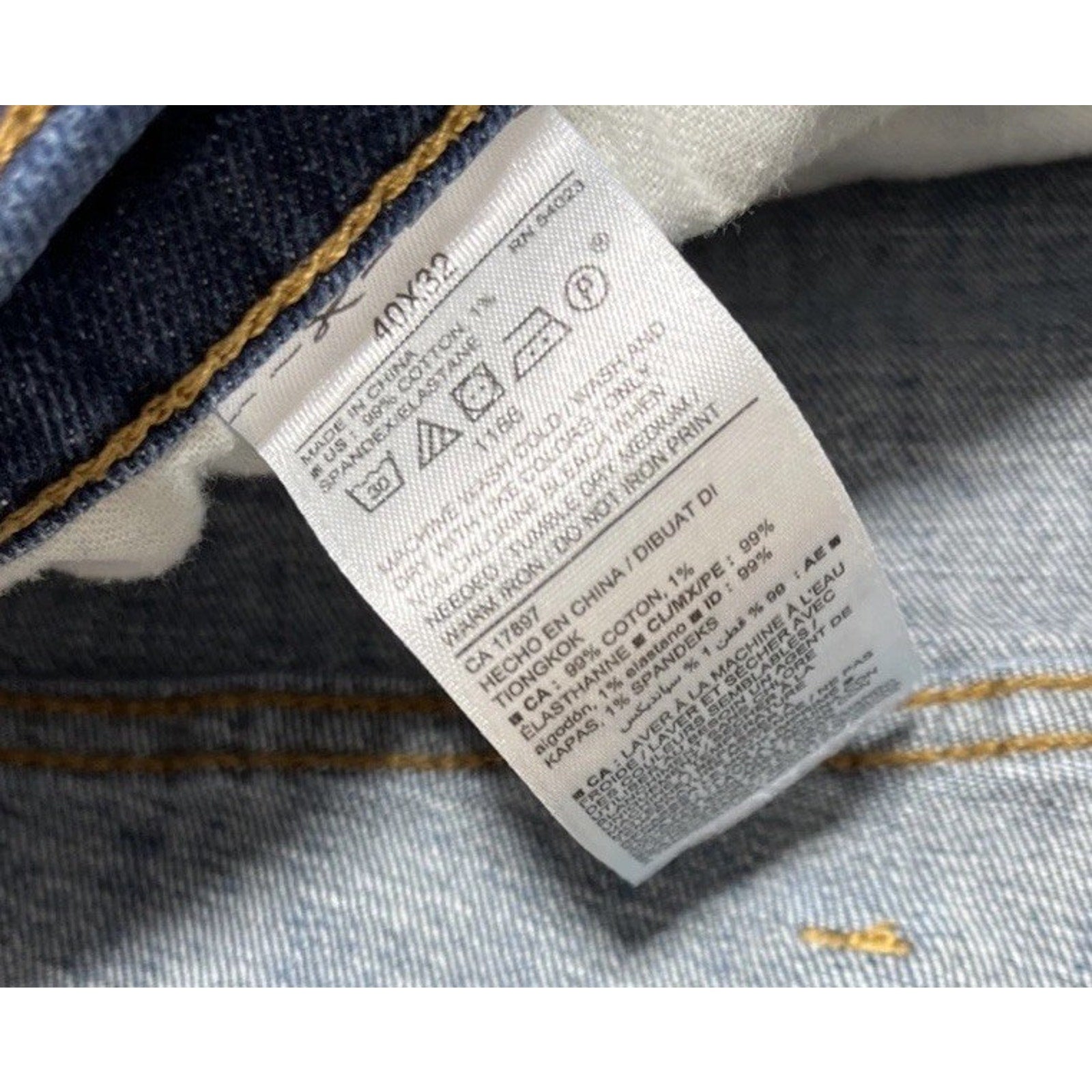 Old Navy Bootcut Jeans Mens Size 40x32 Blue Denim Dark Wash