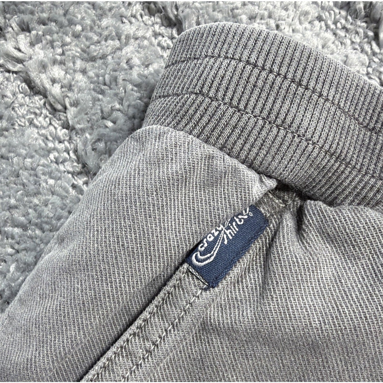 Crazy Shirts Hawaii Cut Off Shorts Mens XL Gray Cotton High Rise Elastic Waist