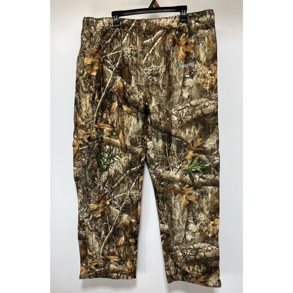 Frogg Toggs Realtree Edge Camo Hunting Rain Pants Men's Size XXL Stretch