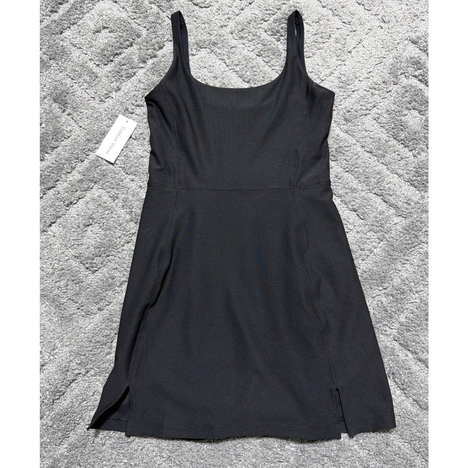 Outdoor Voices Women’s Double Time Athletic Shorts Tennis Dress Black S New