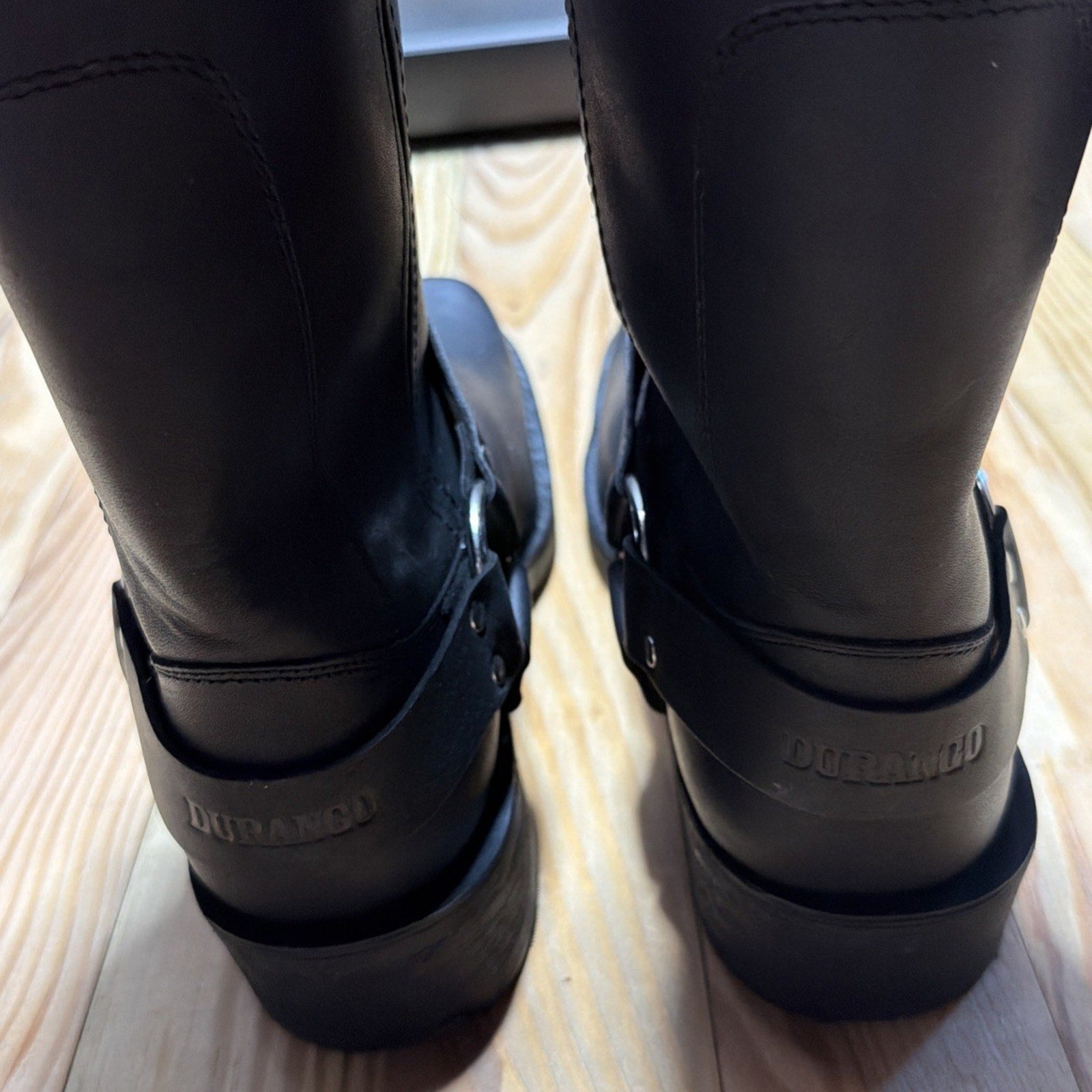 Durango DB510 Men’s 13D Black Leather Harness Motorcycle Biker Boots NIB