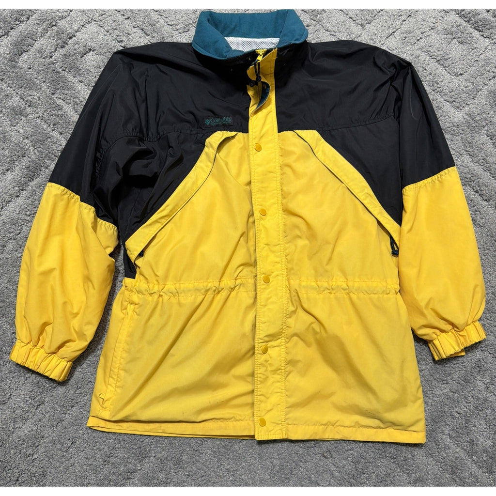 Vintage Columbia Jacket Men's Medium Yellow Williwaw Lightweight Ski Y2k
