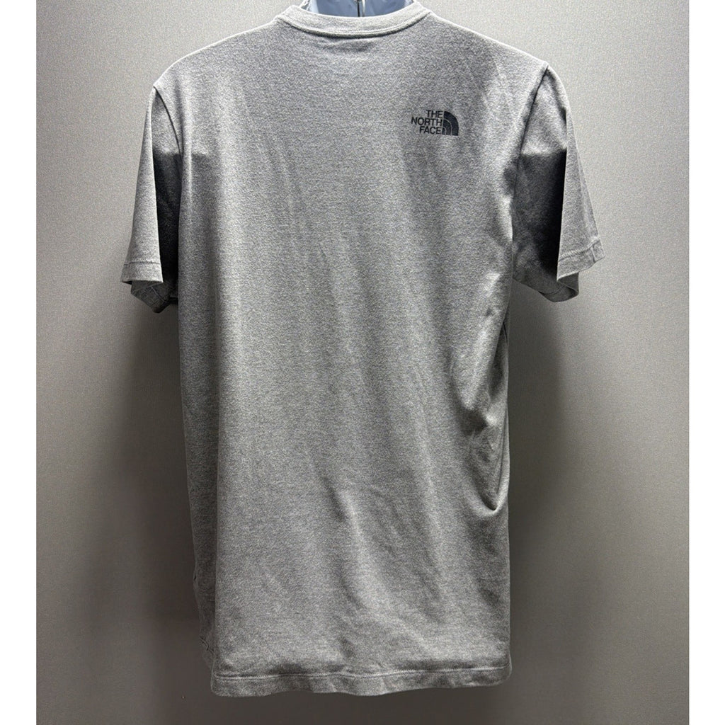 The North Face T Shirt Mens M Gray Mountain Peak Sunset Graphic Short Sleeve
