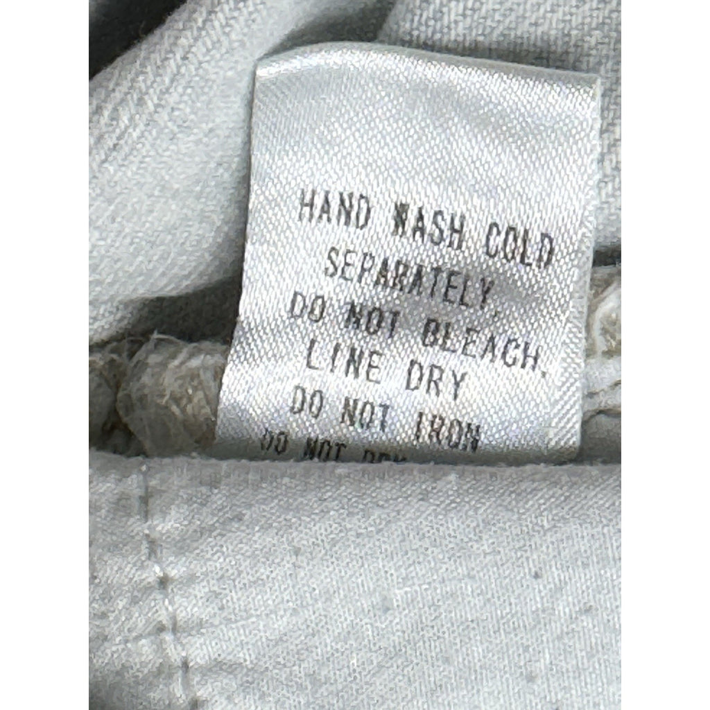 Signature8 Women's Button Fly Distressed High-Rise Denim Shorts Size Medium