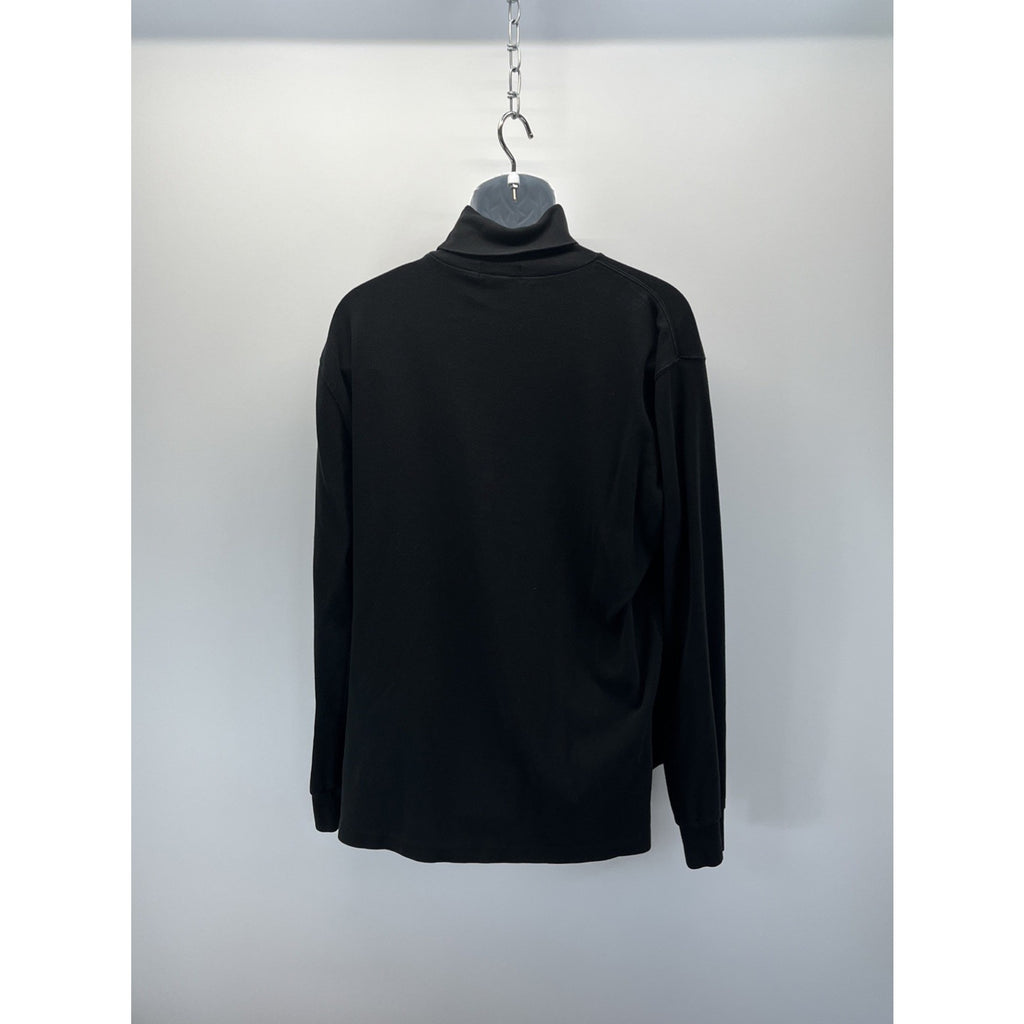 90s Polo Ralph Lauren Turtleneck Shirt Mens XL Black L/S Pullover 100% Cotton