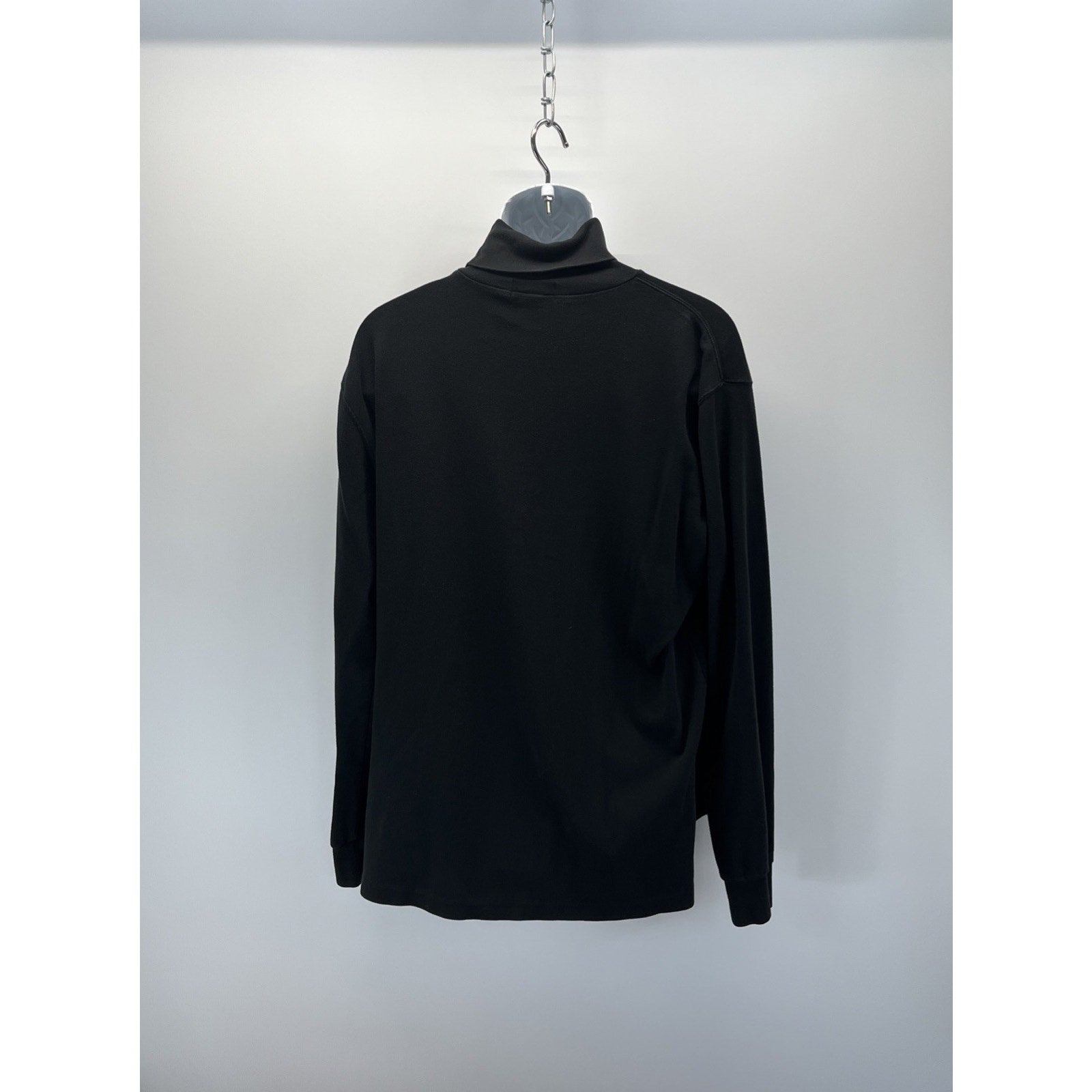 90s Polo Ralph Lauren Turtleneck Shirt Mens XL Black L/S Pullover 100% Cotton
