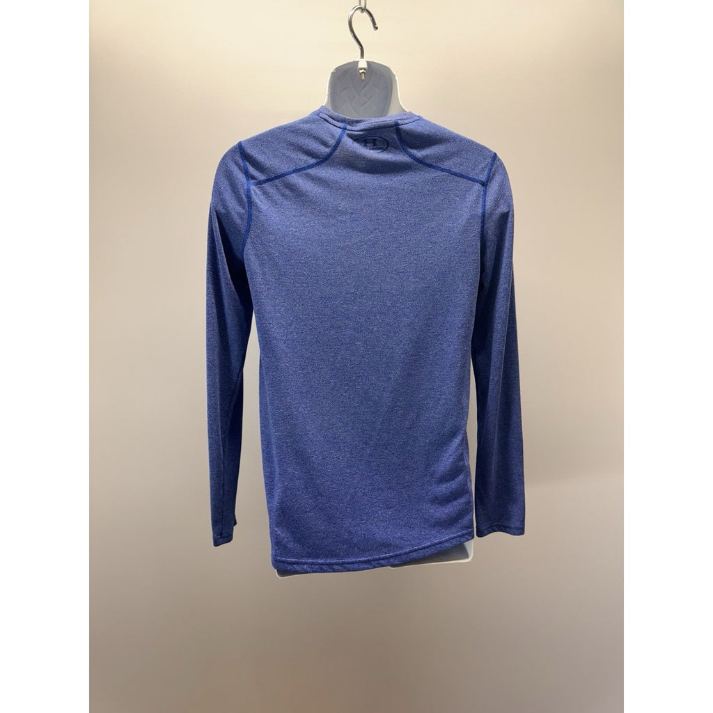 UNDER ARMOUR Threadborne Blue Long Sleeve Shirt Men’s SM Heat Gear