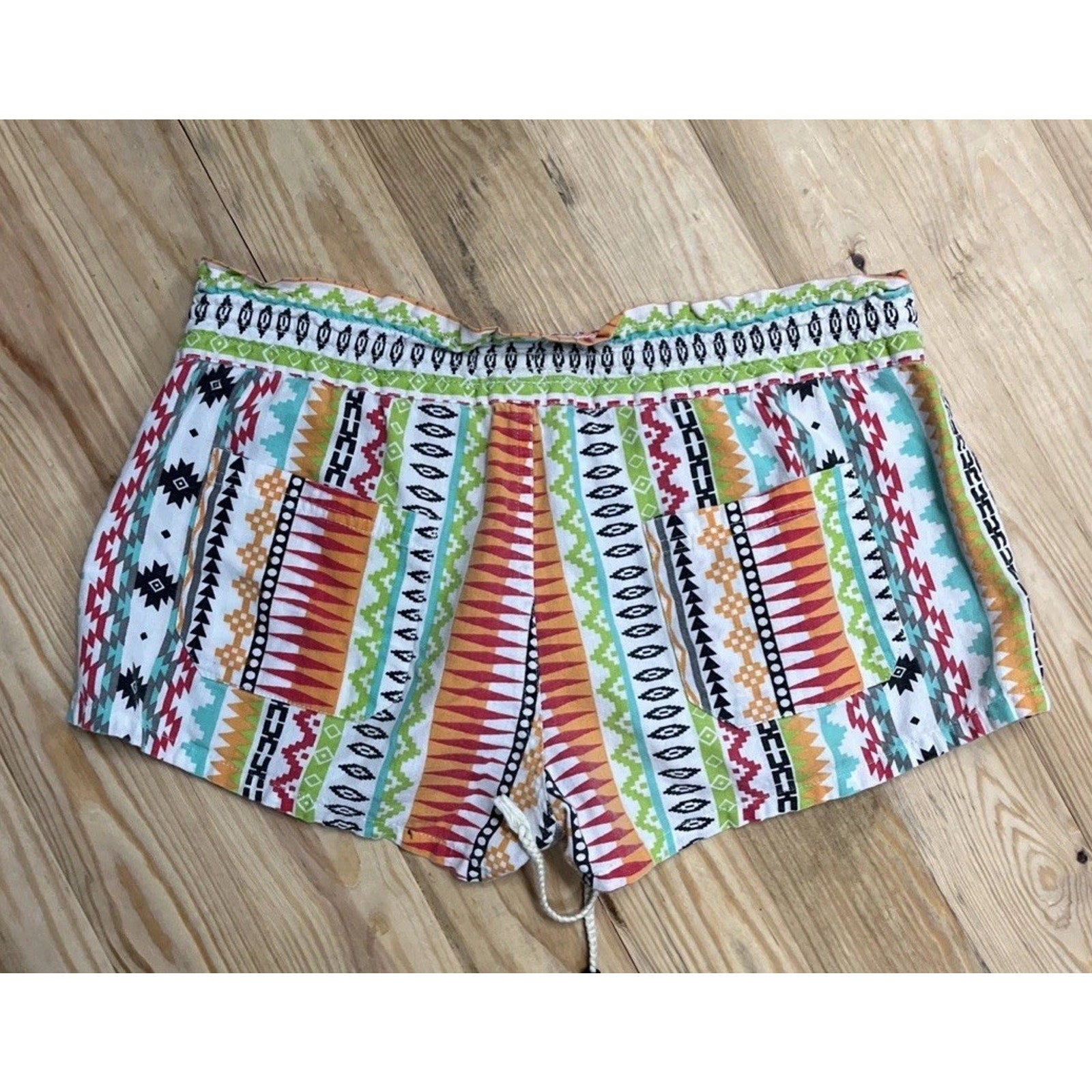 Lagaci Womens Linen Blend Shorts Size M Beach Shorts