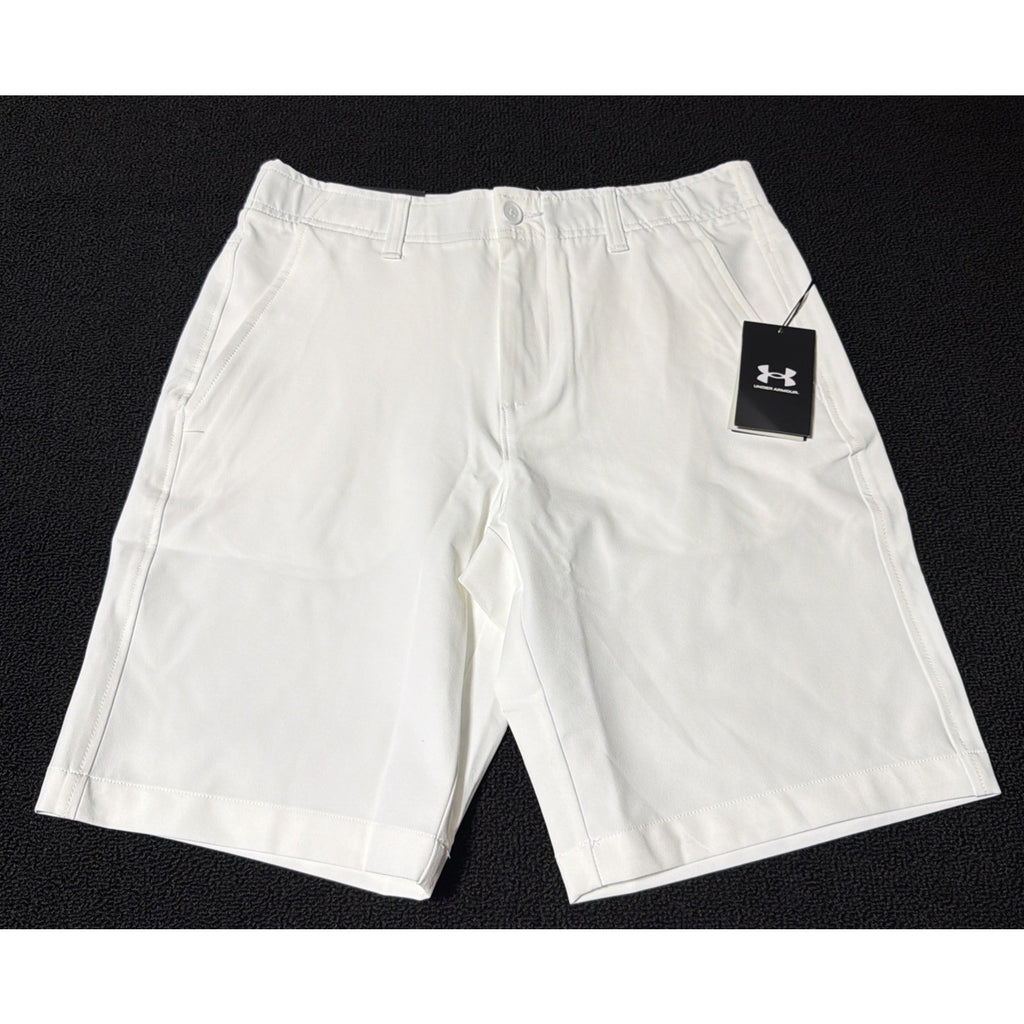 Under Armour Golf Shorts Mens 30 White UA Drive Performance 10" Inseam 1364409