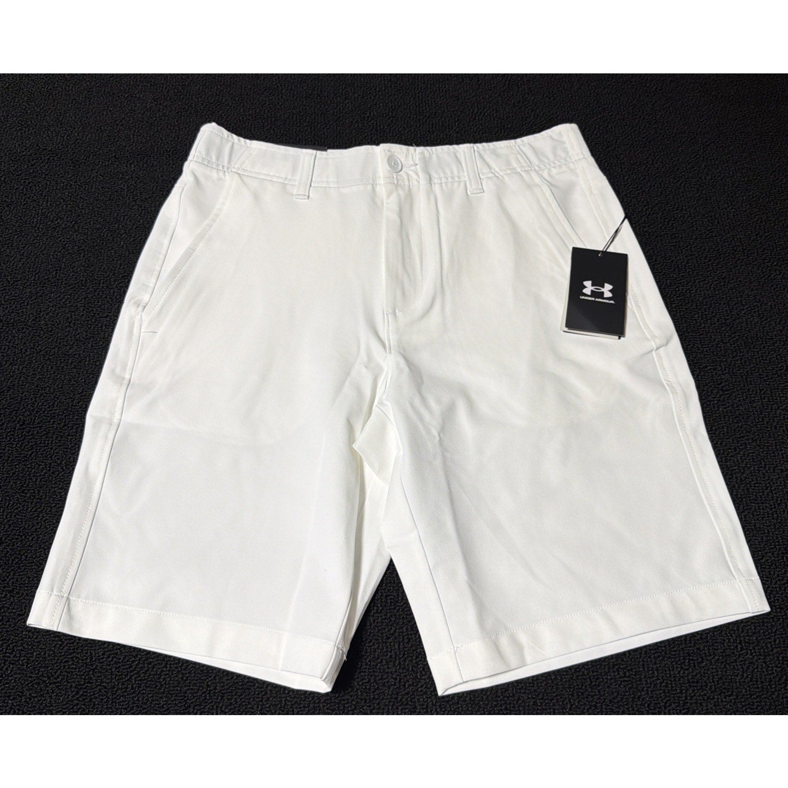 Under Armour Golf Shorts Mens 30 White UA Drive Performance 10" Inseam 1364409