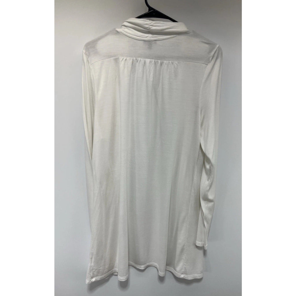 Talbots Collared Cardigan Sweater Size:XL Rayon Long Sleeve White