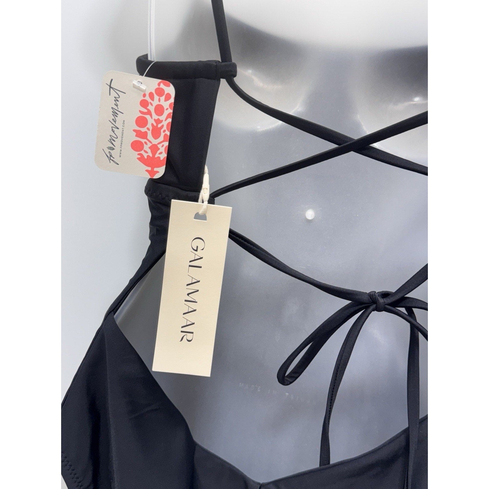 Galamaar One Piece Black Free People Swimsuit Women’s Size XL NWT Made In USA