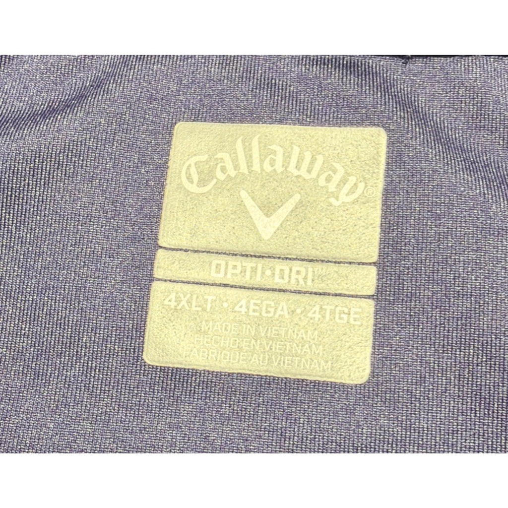 Callaway Opti Dri Blue Polo Golf Shirt Performance Stretch Men's 4XLT