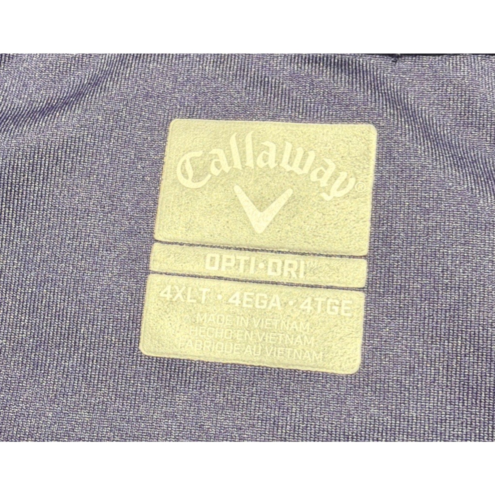 Callaway Opti Dri Blue Polo Golf Shirt Performance Stretch Men's 4XLT