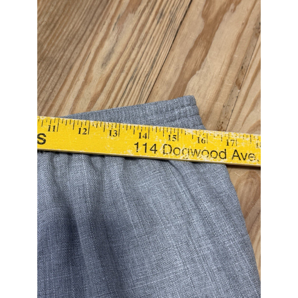 Alfred Dunner Proportioned Short Classic Fit Gray Comfort Pants Women’s Size 10