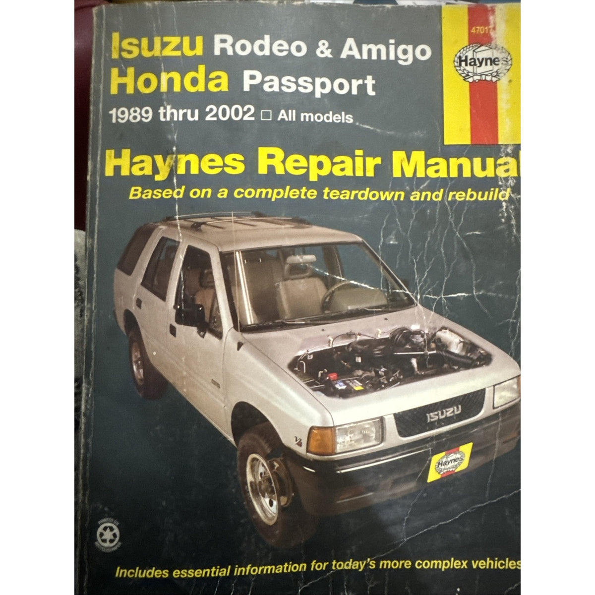 Isuzu Rodeo & Amigo Honda Passport 1989-2002 Haynes Repair Manual 47017
