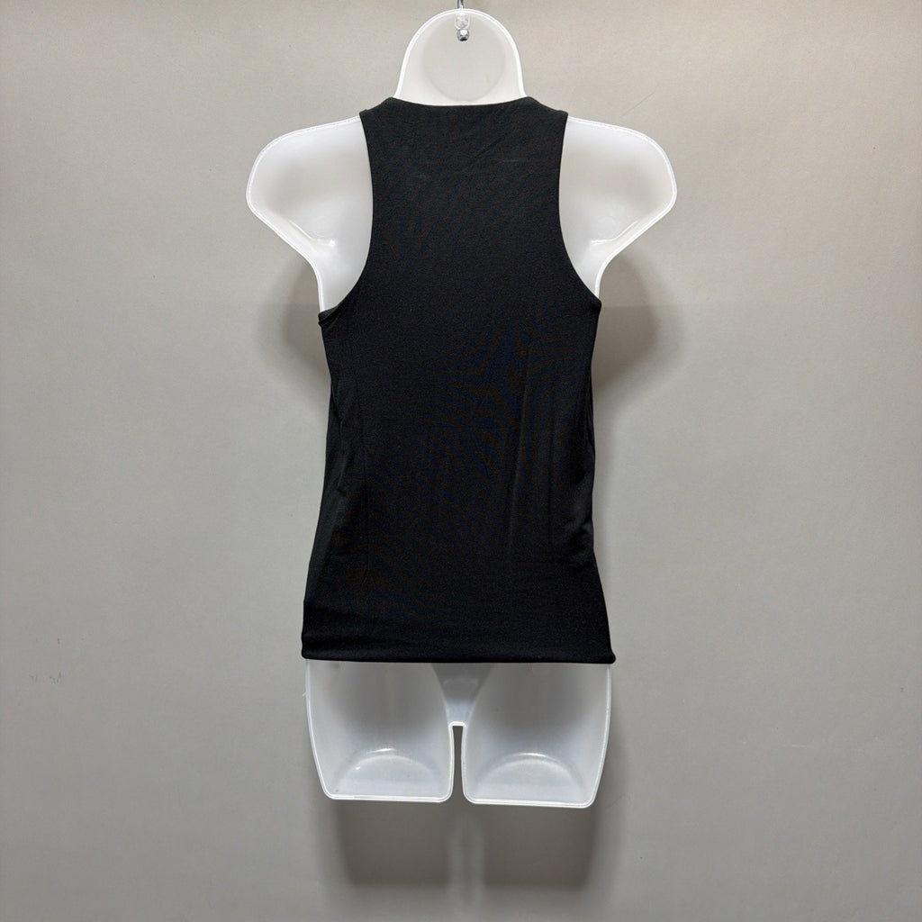 J Crew Form Knit high-neck Modal cutaway tank top, Black Size XS NWT Minimalist