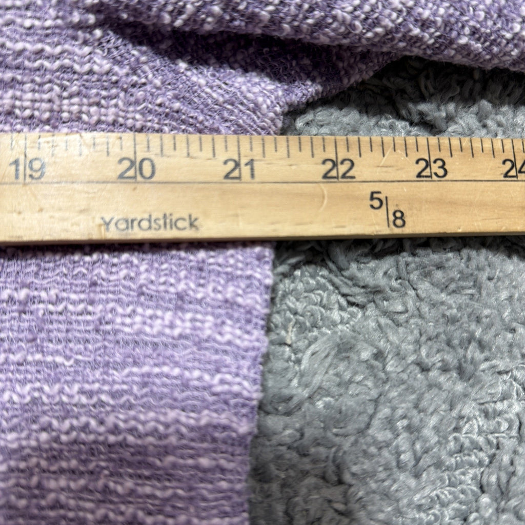 Maurices Womens Tweed Purple Button Knit Cotton Blend Casual Pockets Sweater XL