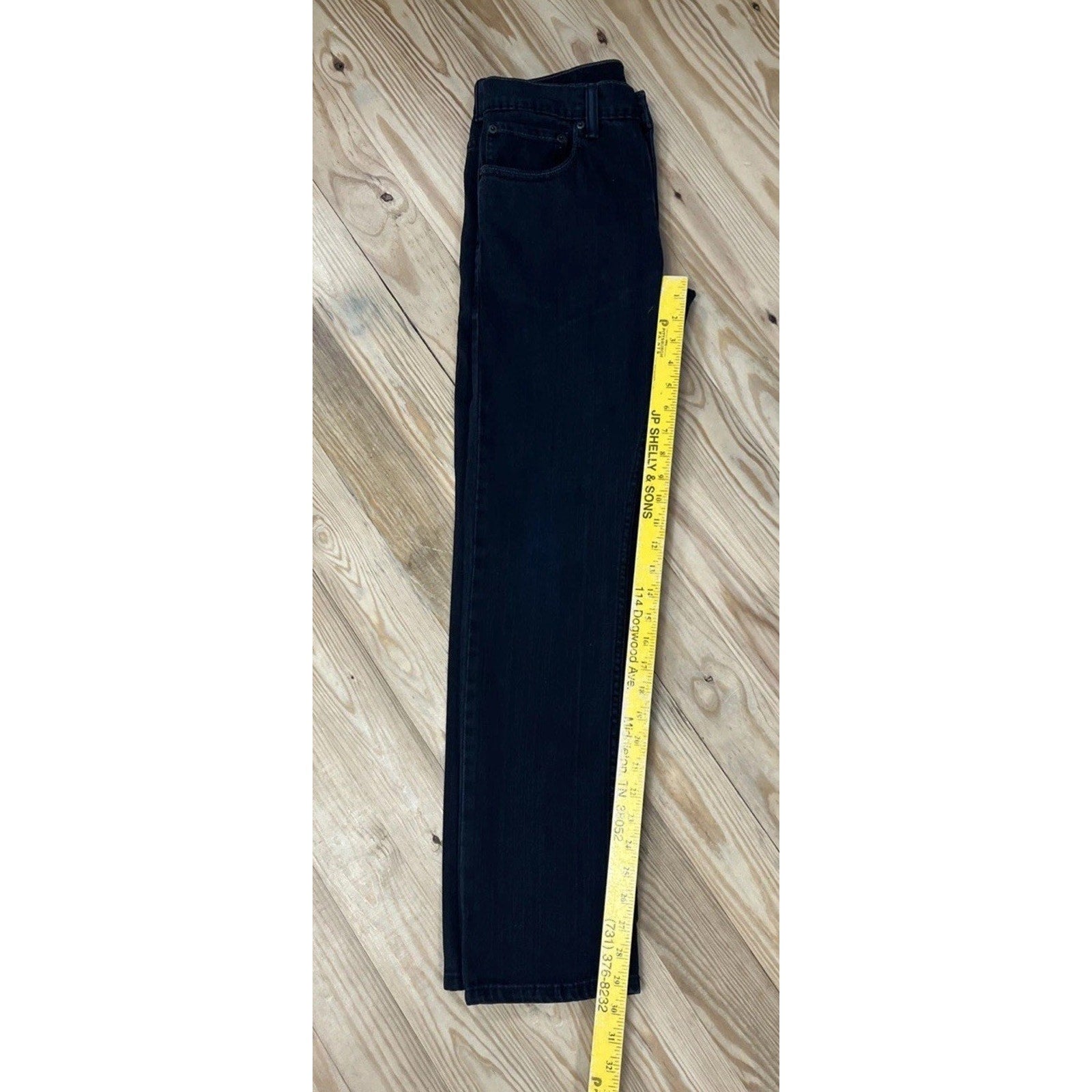 Levi's 511 Jeans Mens 28x38 Slim Fit Black Indigo Fits