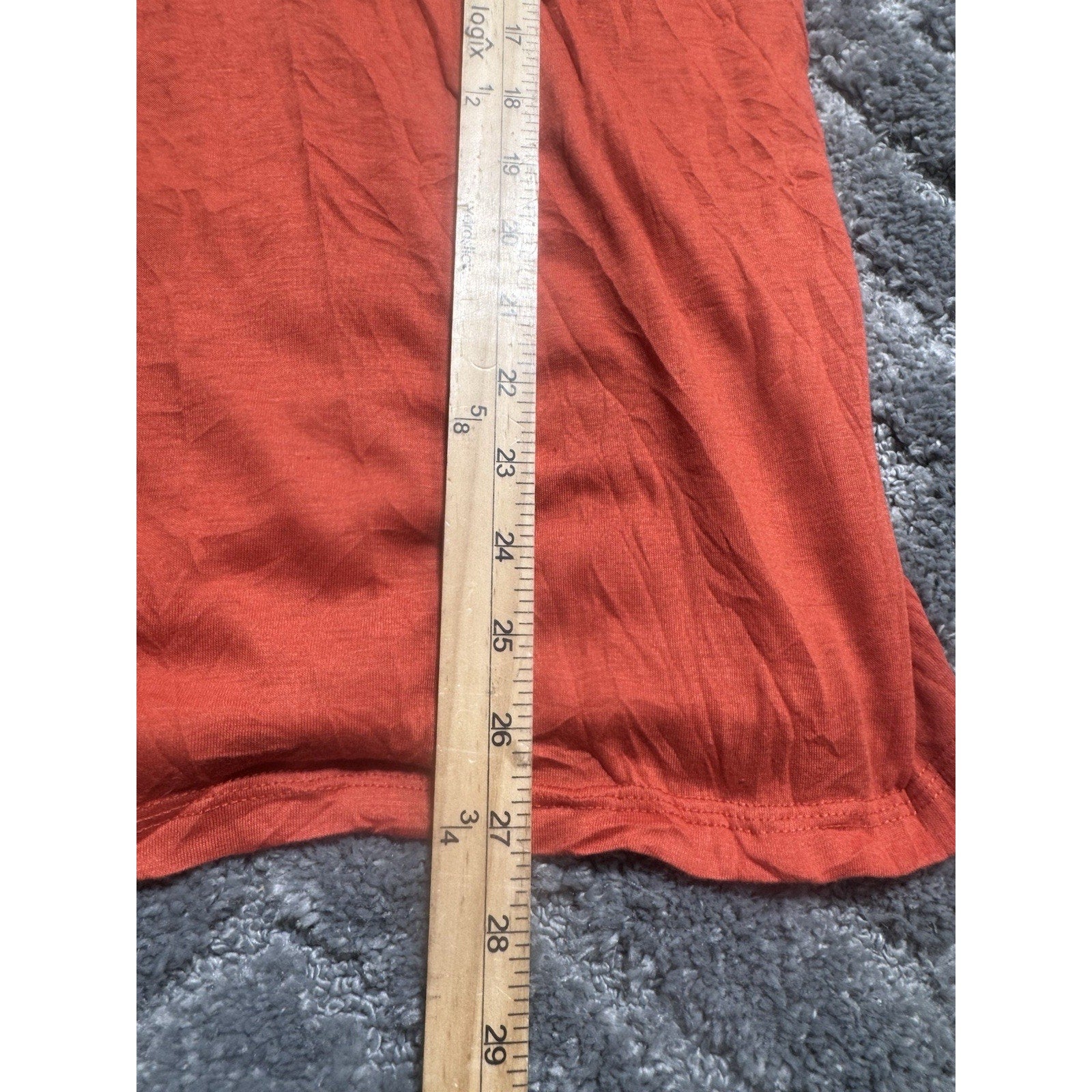 Pleats Collection by Pings Imports Orange Crinkle Cowl Neck Blouse Women’s M