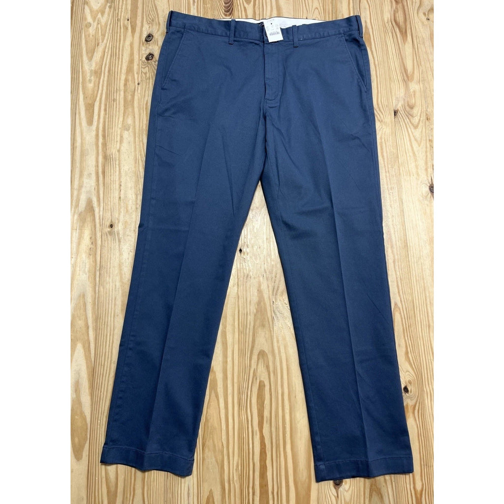 J.Crew Mens 38x32 Navy Blue Mercantile Flex Straight Leg Chino Pants NWT