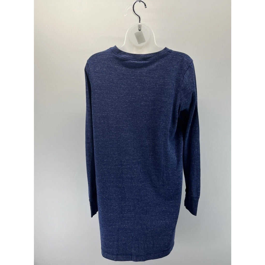 Nike Sportswear Dress Women’s Medium Blue Heather Long Sleeve Just Do It Logo