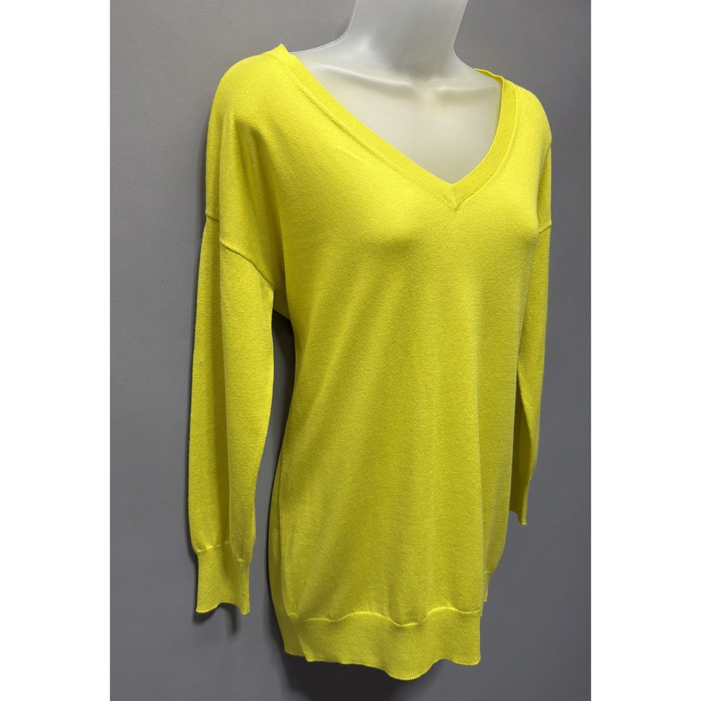 BANANA REPUBLIC Womens Ever Soft Medium Silk Cotton Lightweight Sweater Yellow