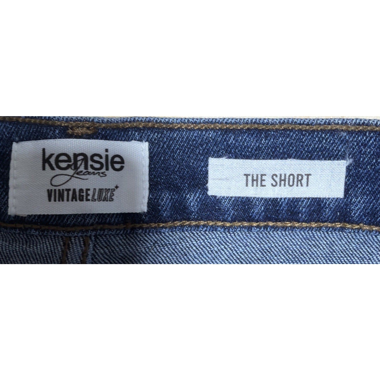 Kensie Jeans Vintage Luxe Women's The Short Size 6/28 Lesina Blue Denim Shorts