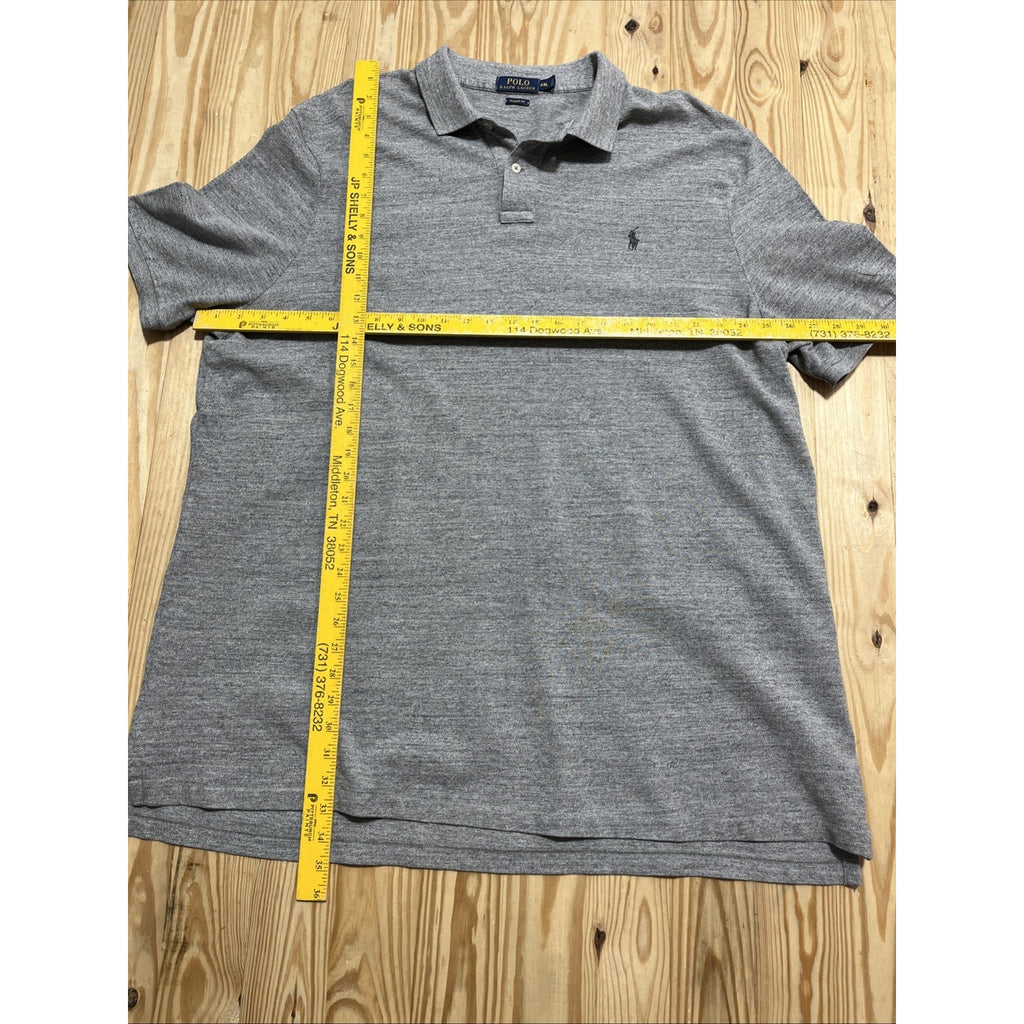 Polo Ralph Lauren Classic Fit Mens Gray Short Sleeve Polo Shirt Size XXL