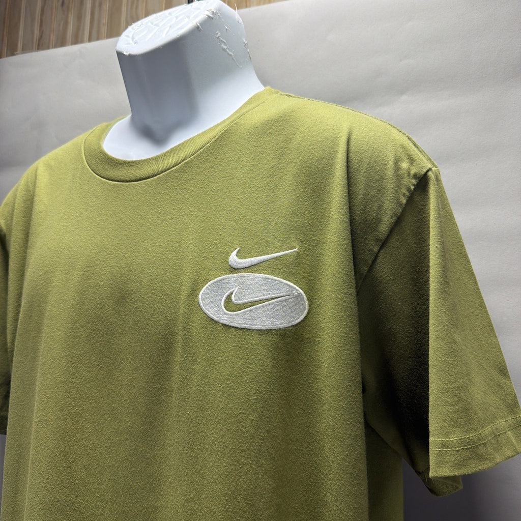 Men’s Nike Sportswear Swoosh League Crew Neck T-Shirt Green Size XL