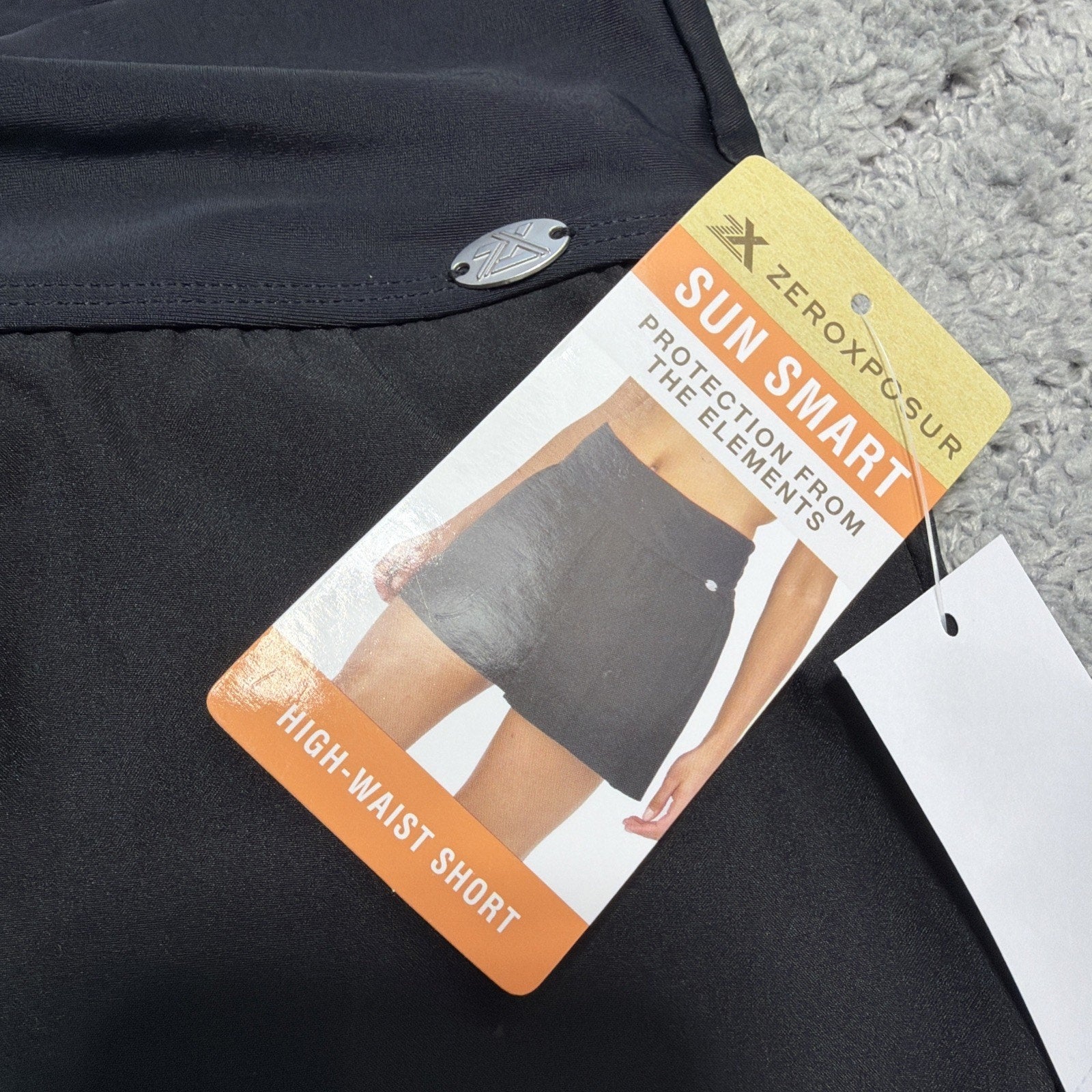 ZeroXposur Action UPF 30+ Swim Shorts, Size: 3X 22W Liquorice Color Black New
