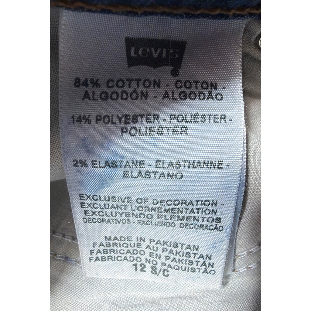 Levi's Jeans Perfectly Slimming 512 Straight Leg Women’s 12 S Rhinestone Pocket