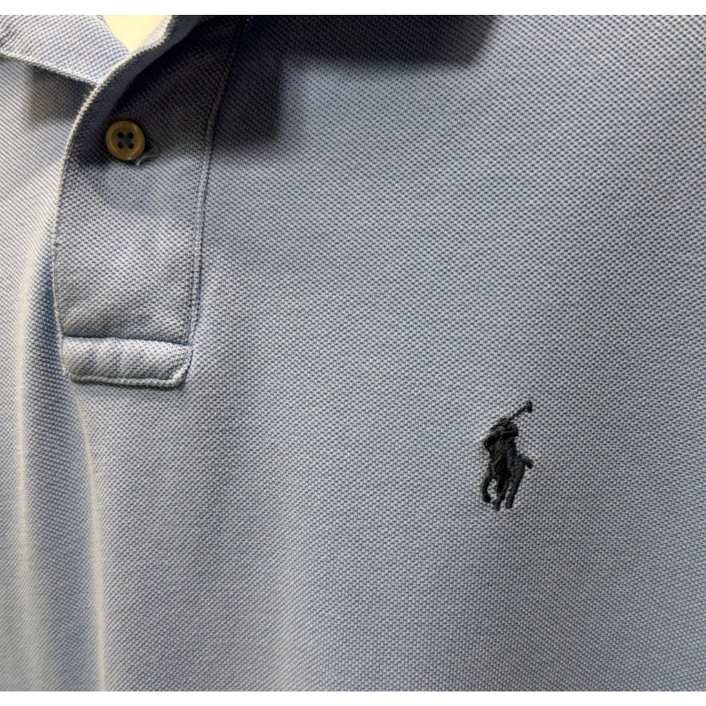 Ralph Lauren Polo Shirt Men's XL Classic Fit Blue Navy Pony Short Sleeve Preppy