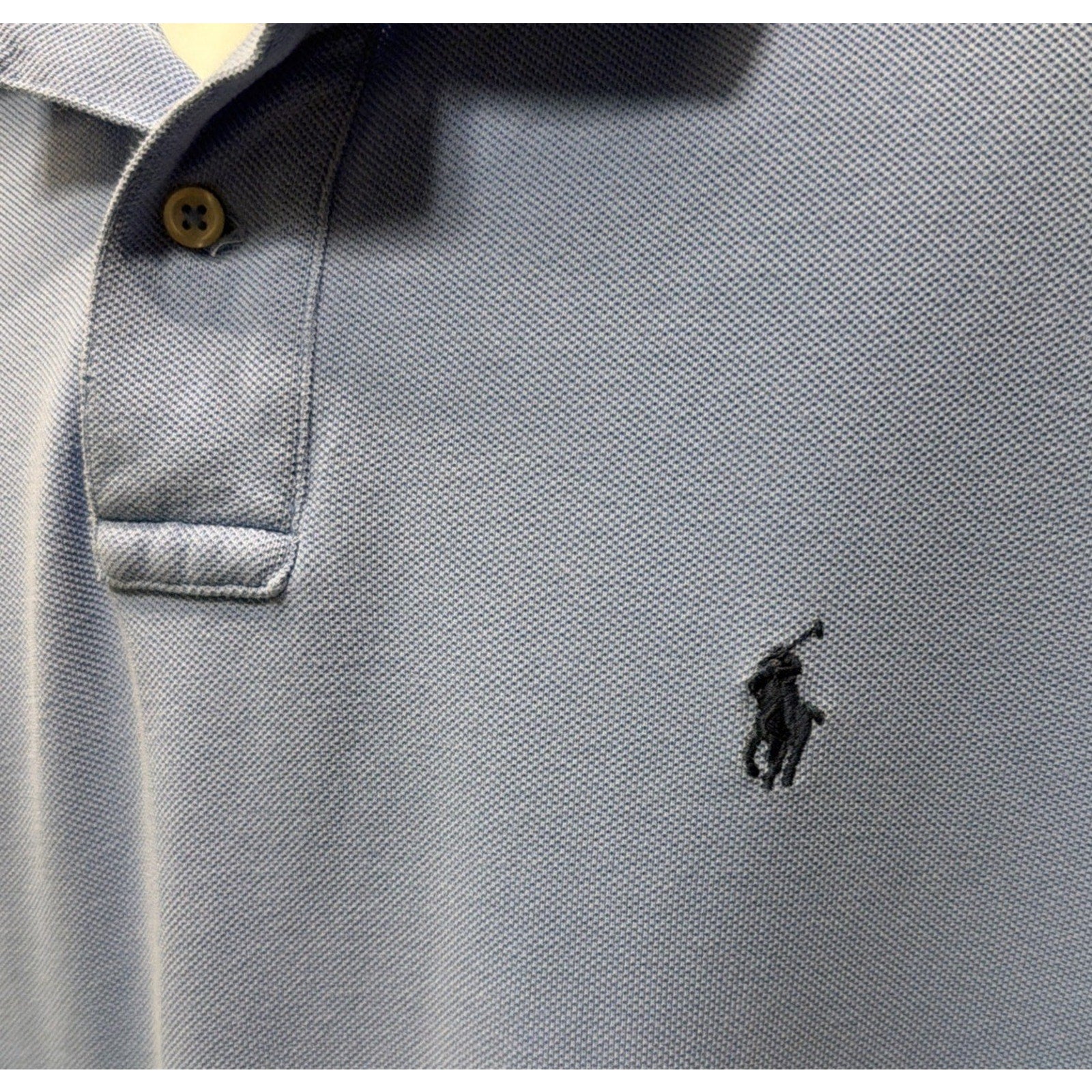Ralph Lauren Polo Shirt Men's XL Classic Fit Blue Navy Pony Short Sleeve Preppy