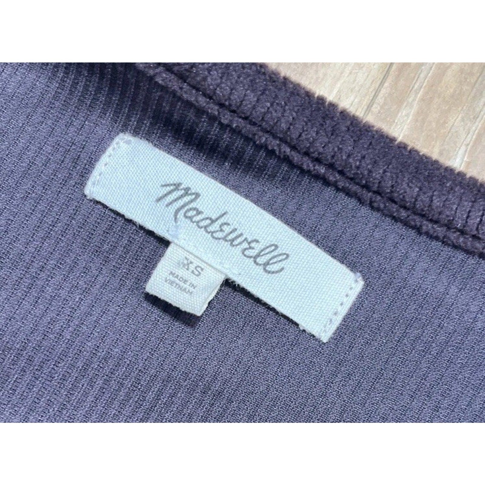 Madewell Top Womens M Corduroy Tie Front Faux Wrap Peplum Career Office Work