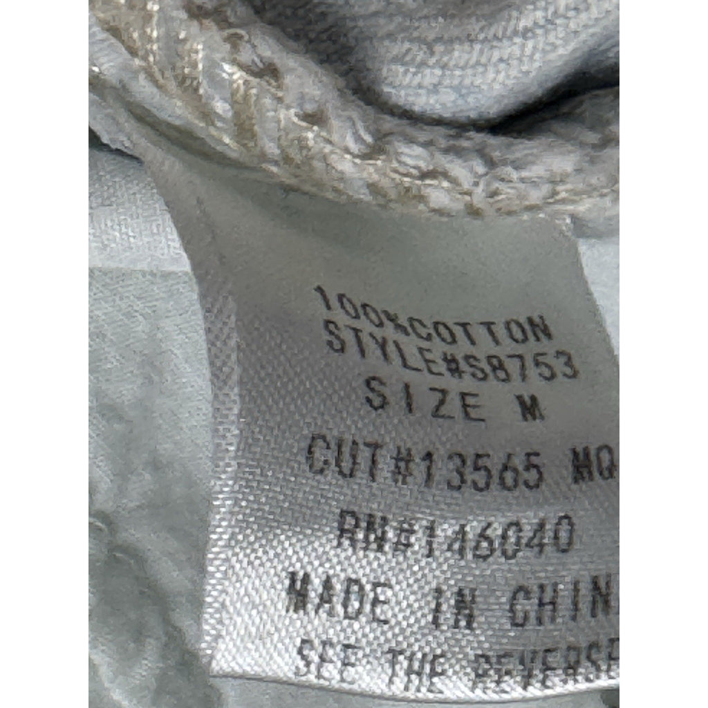 Signature8 Women's Button Fly Distressed High-Rise Denim Shorts Size Medium